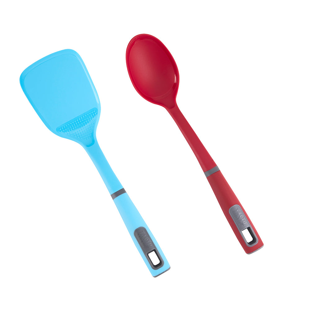 49563-2pc-tasty-non-stick-solid-turner-spoon-cooking-utensil-set-blue-red