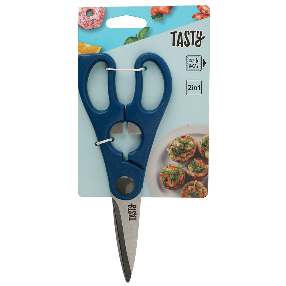 678410-tasty-2-in-1-kitchen-scissors-w-built-in-bottle-opener-25cm-blue-silver