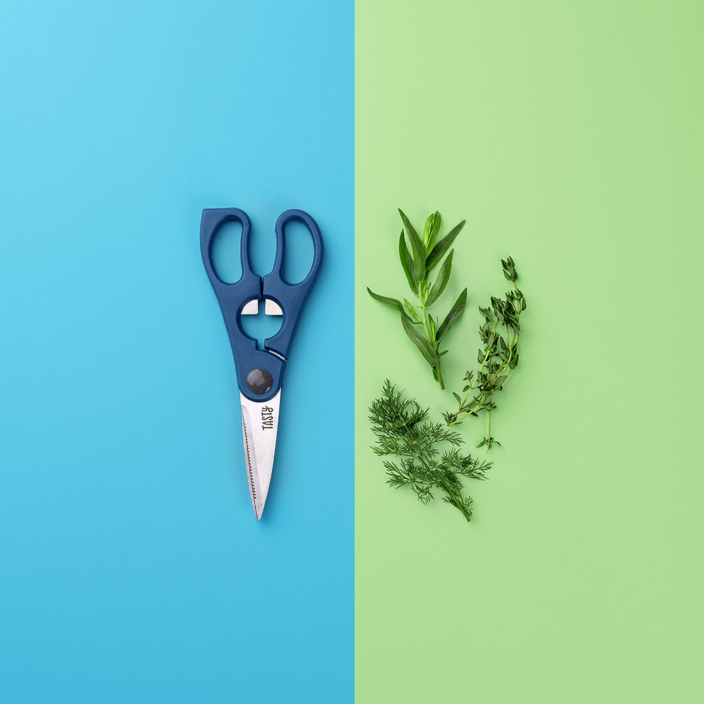 678410-tasty-2-in-1-kitchen-scissors-w-built-in-bottle-opener-25cm-blue-silver