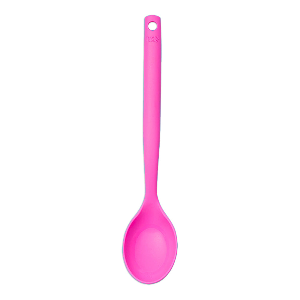 678201-tasty-2-in-1-silicone-spoon-w-measurements-cooking-utensil-35cm-pink