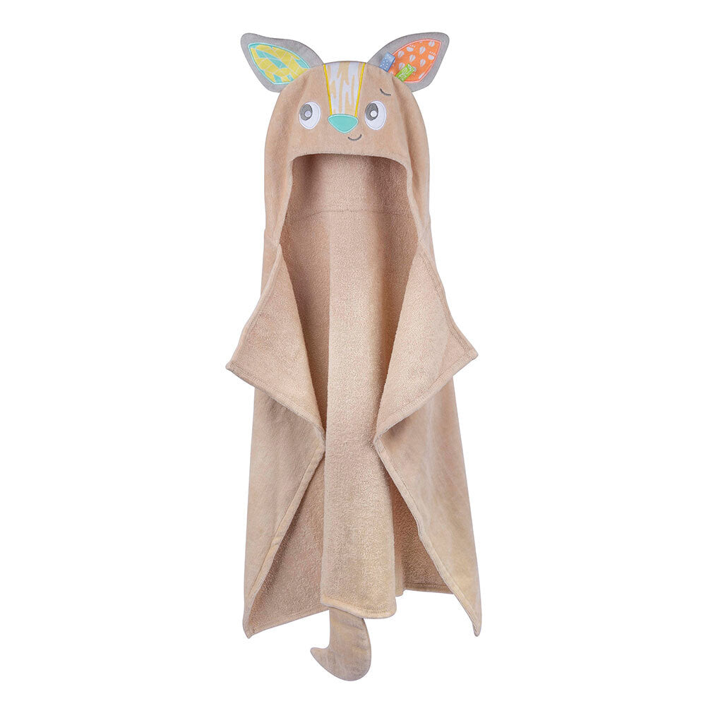 6988479-playgro-fauna-friends-baby-bathing-hooded-towel-kangaroo-0m