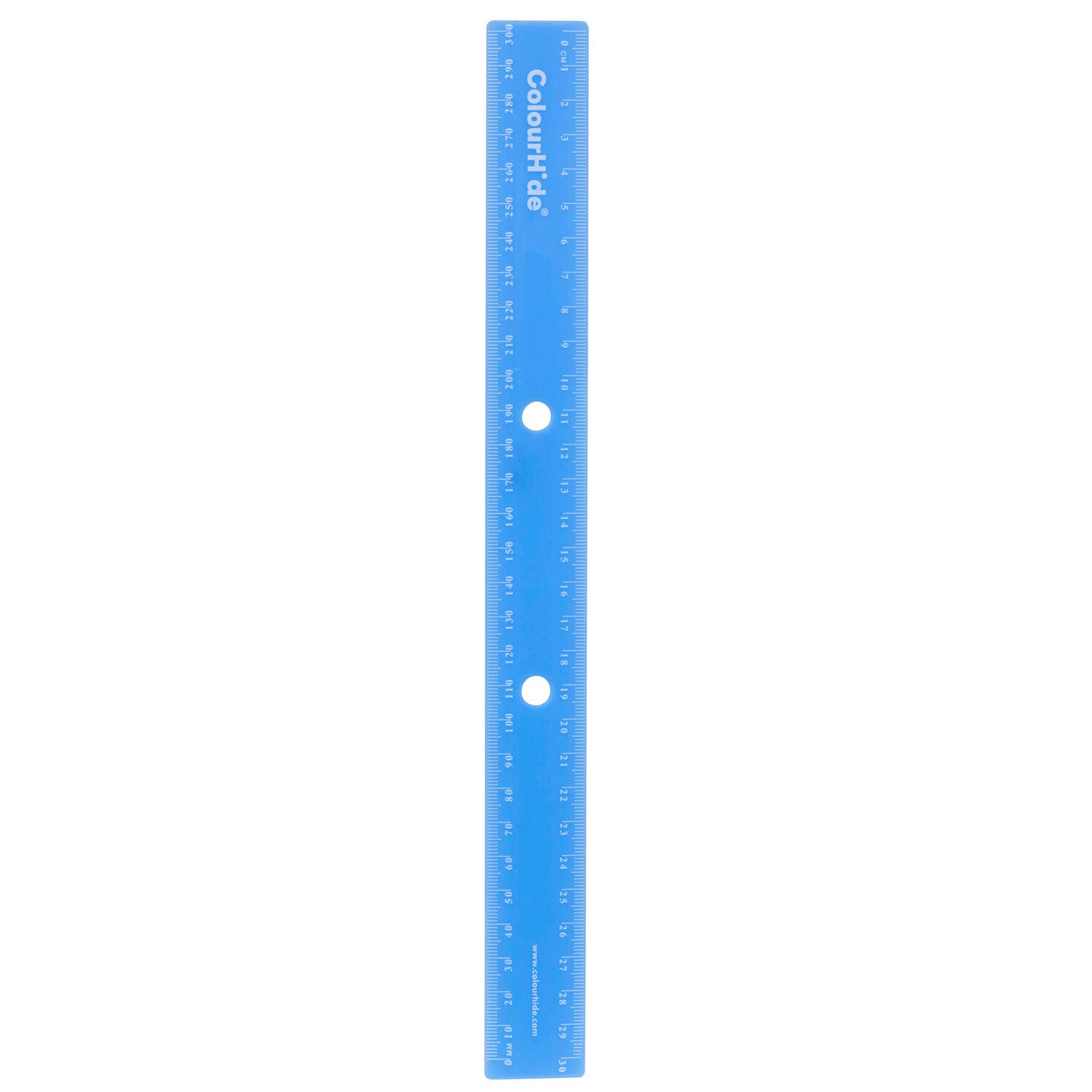 6pc Colourhide 30cm Bindermate Ruler For Ring Binder - Classic Blue
