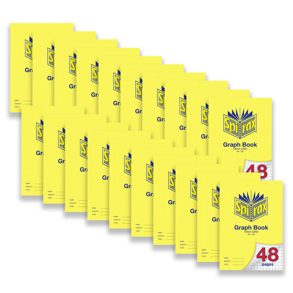 56130-20pc-spirax-130-graph-book-a4-48-pages-10mm-grid-notebook-yellow