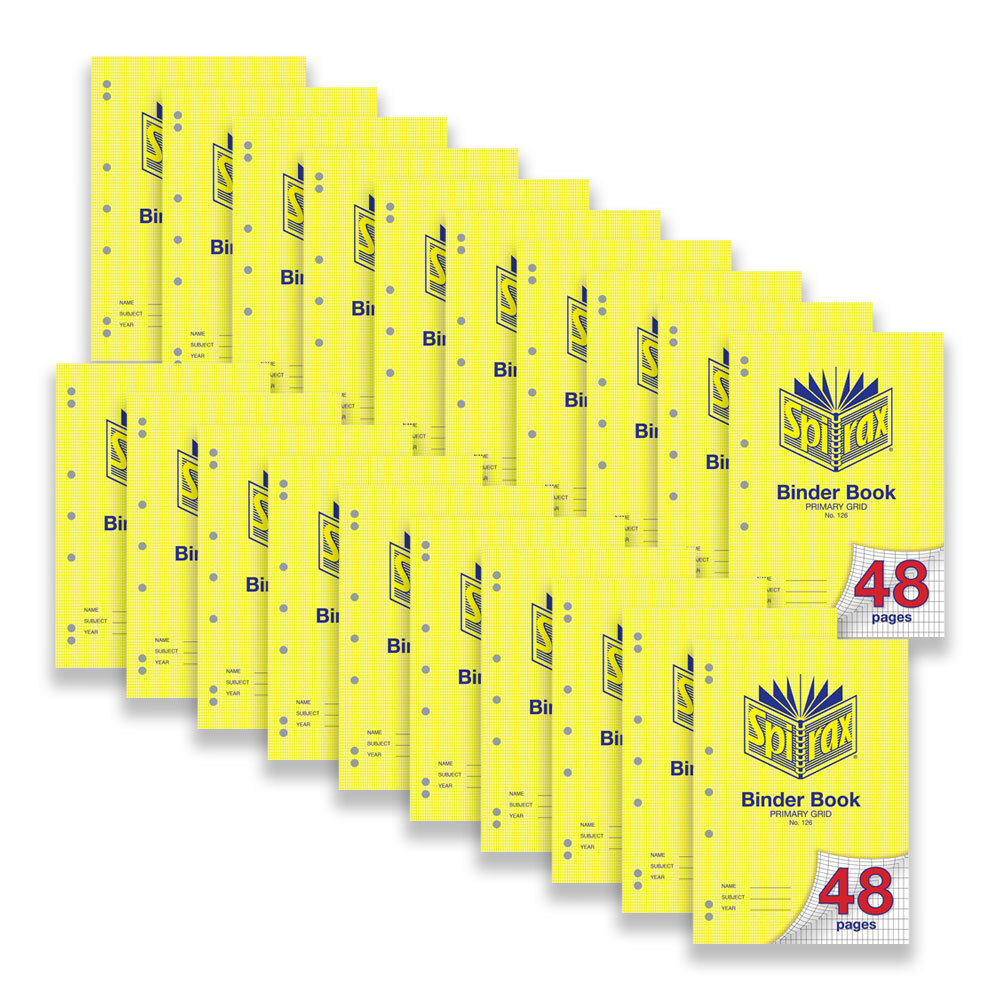 56126-20pc-spirax-126-binder-book-a4-48-pages-primary-grid-yellow
