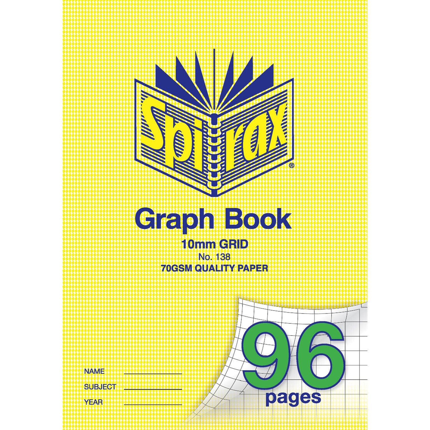 56138p-10pc-spirax-p138-a4-graph-book-10mm-grid-96-pages-yellow