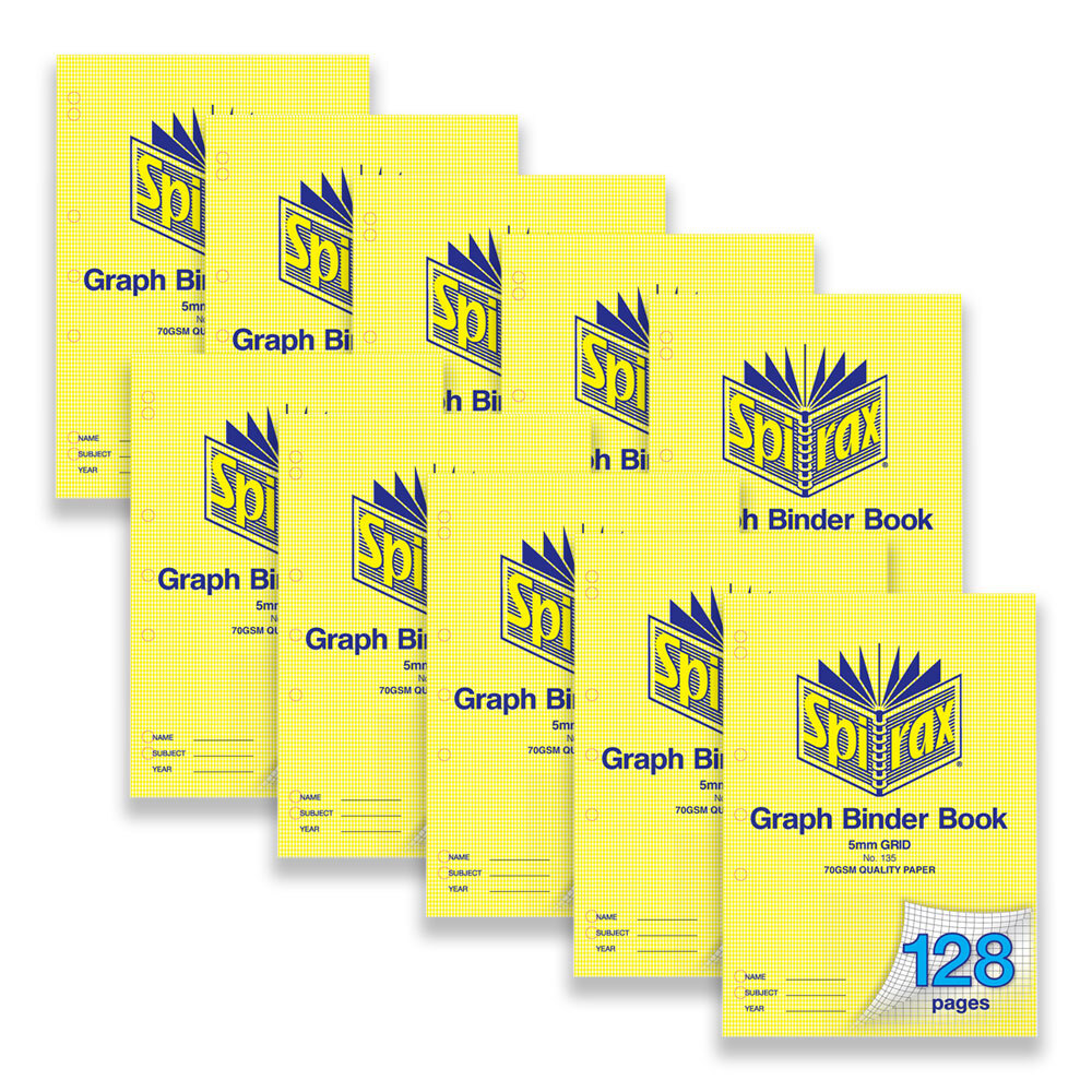 56135-10pc-spirax-135-graph-binder-book-5mm-128-pages-yellow