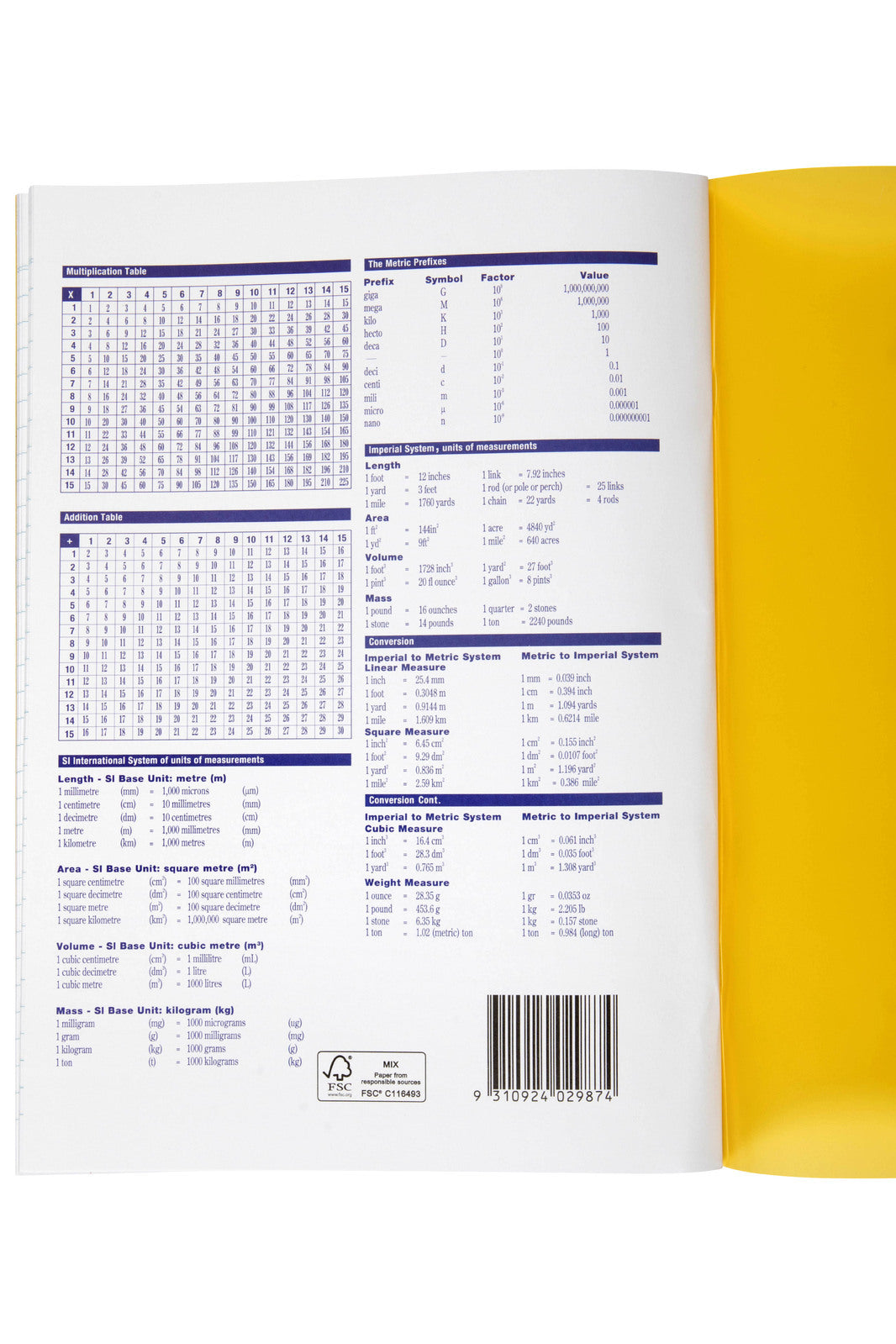 56106-20pc-spirax-106-exercise-book-a4-8mm-ruled-64-pages-yellow