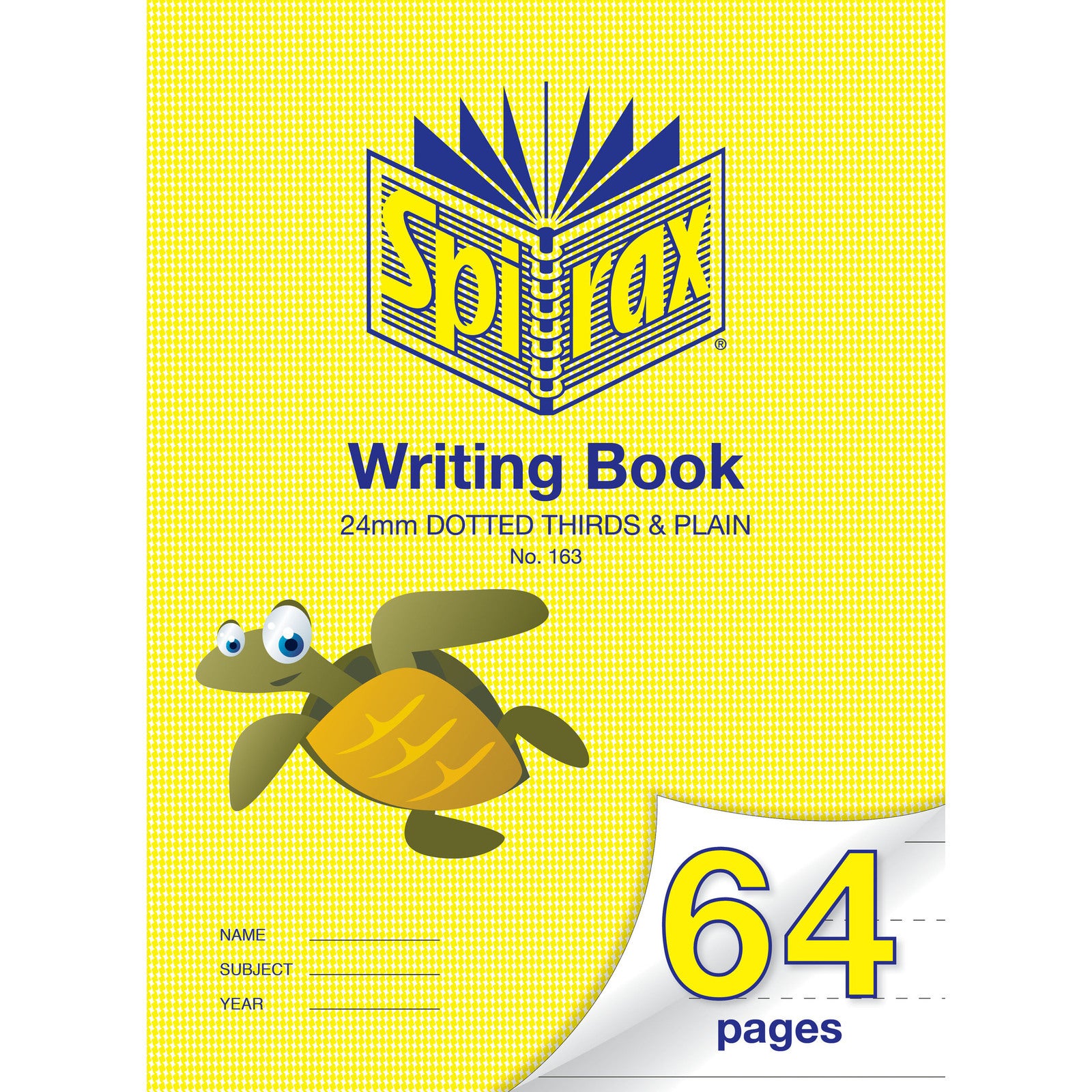 56163-10pc-spirax-163-project-book-24mm-dotted-thirds-64-pages-yellow