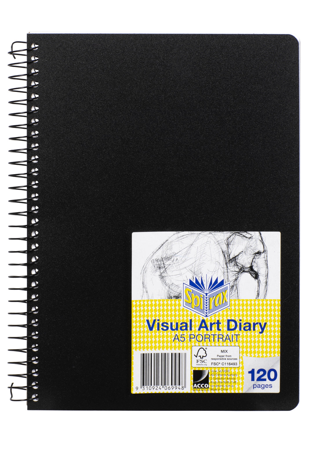 5670500-5pc-spirax-p705-pp-visual-art-diary-a5-notebook-120-pages-black