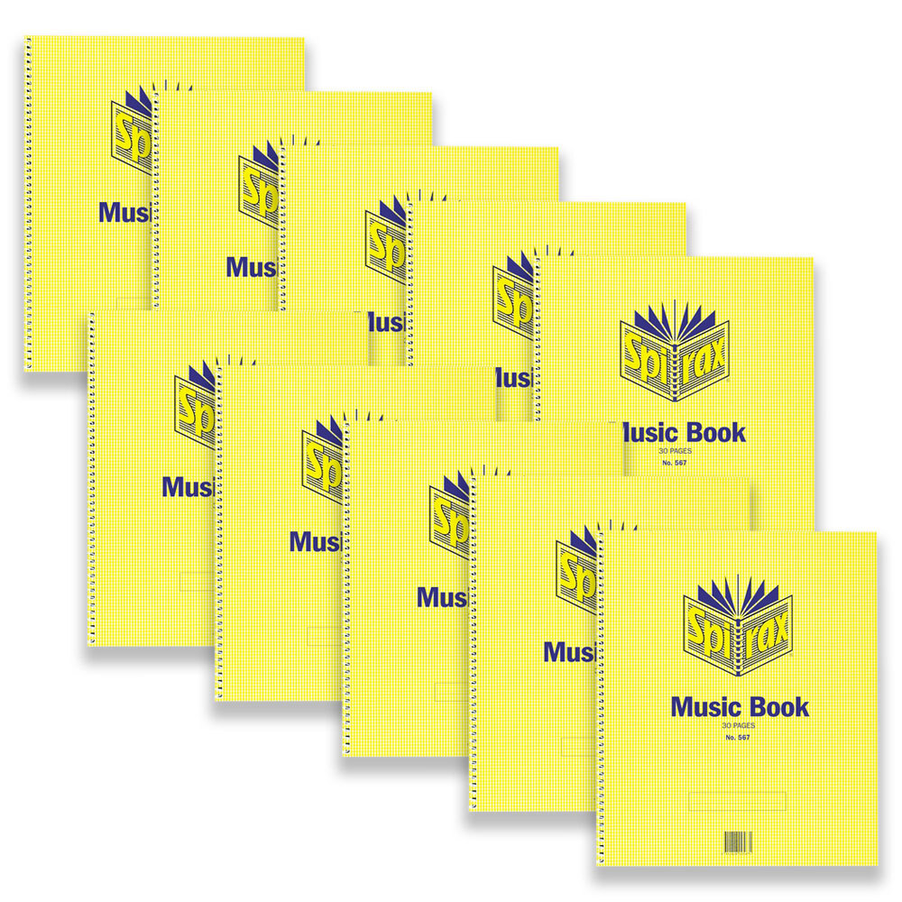 56225-10pc-spirax-567-music-book-stationery-30x25cm-15-pages-yellow