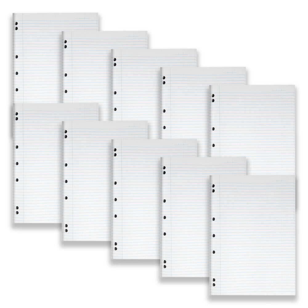 42418-10pc-spirax-907-lecture-pad-a4-school-stationery-7mm-ruled-140-pages-yellow