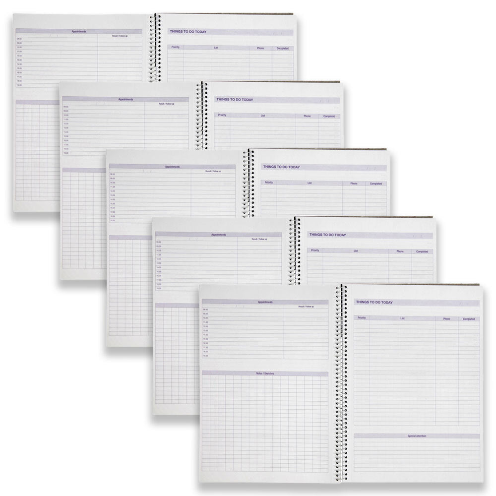 565706-5pc-spirax-to-do-book-a4-templated-notebook-140-pages-yellow
