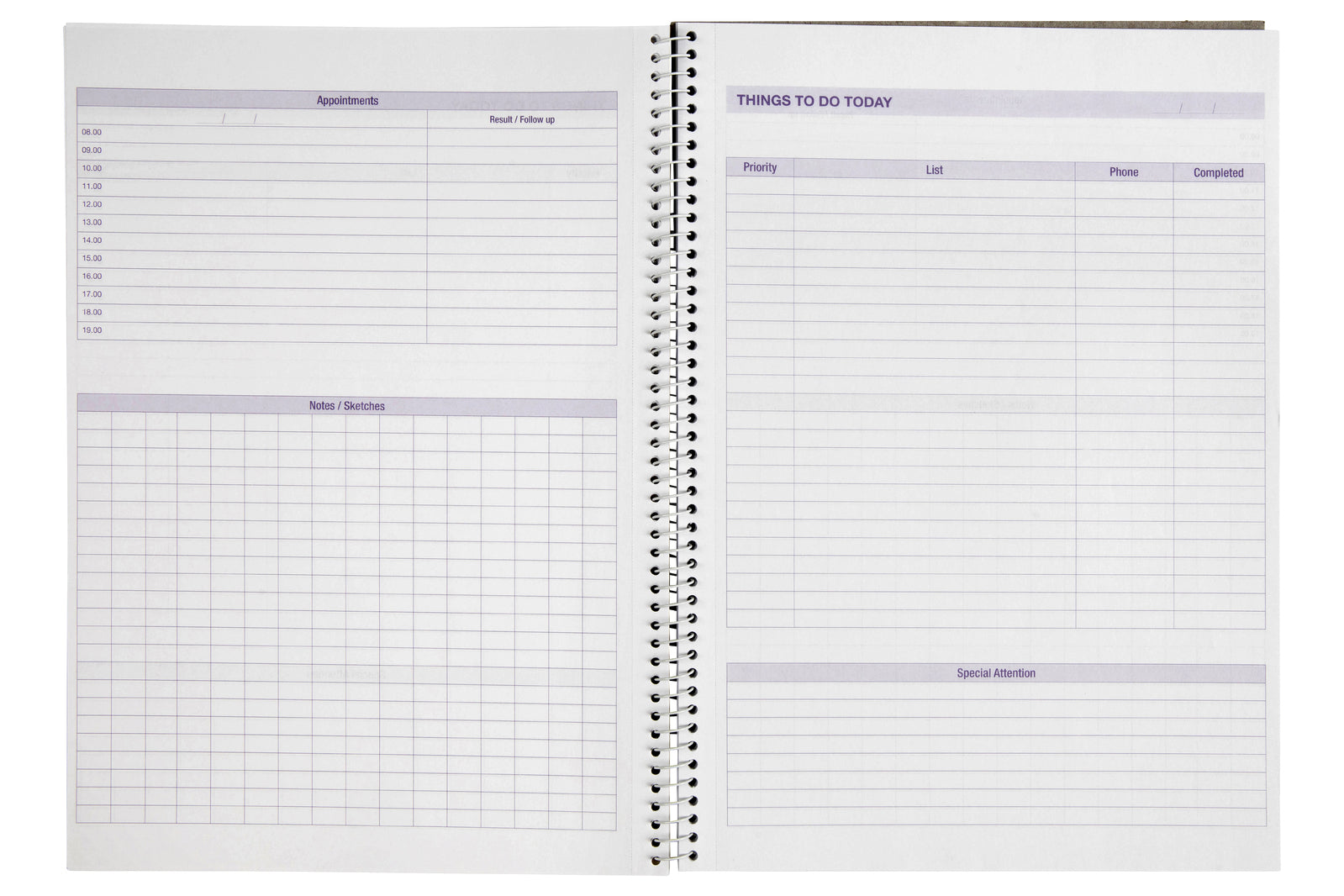 565706-5pc-spirax-to-do-book-a4-templated-notebook-140-pages-yellow