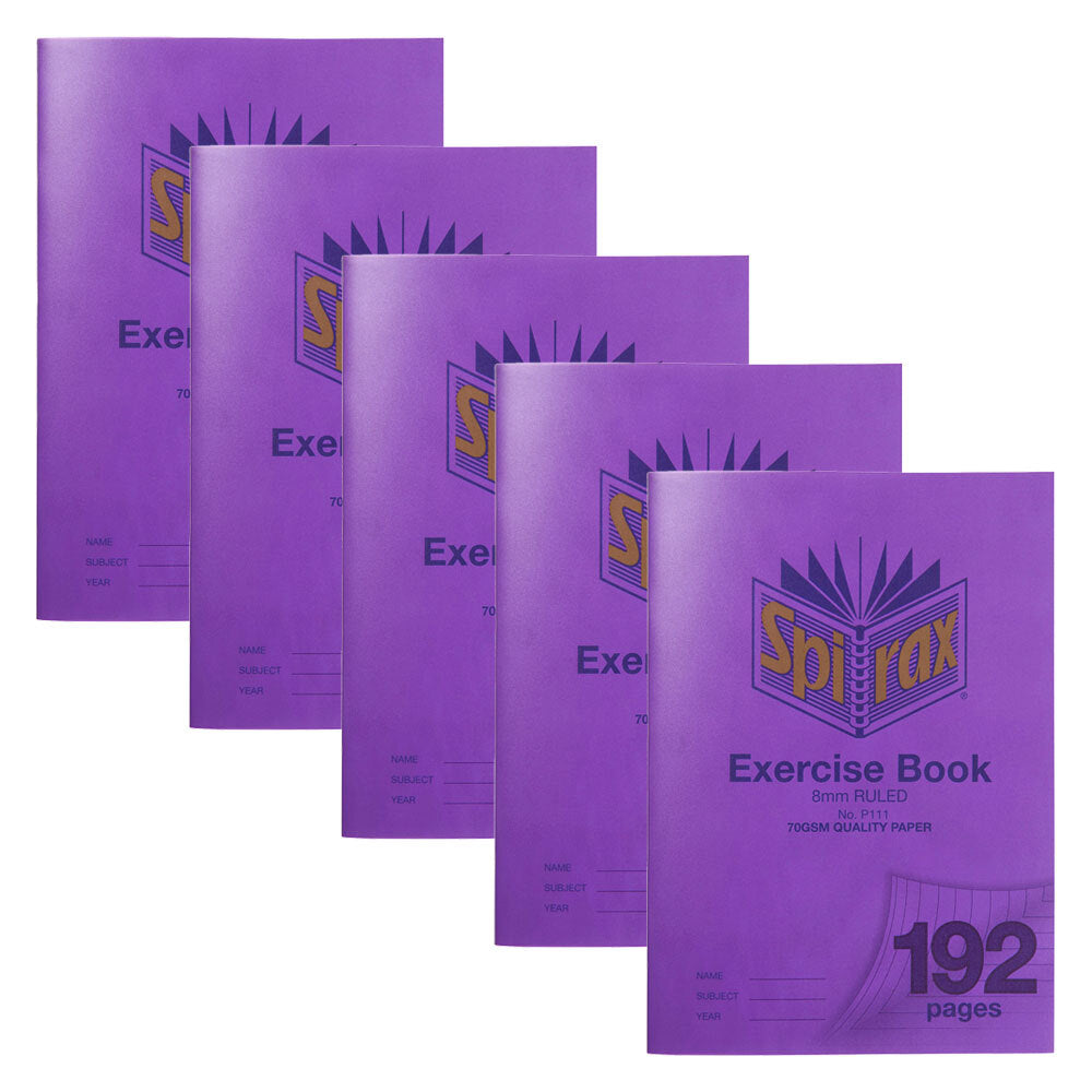 56111p-5pc-spirax-p111-exercise-book-a4-8mm-ruled-192-pages-purple