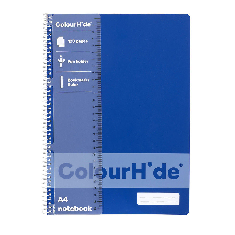 1719431j-colourhide-writing-notebook-w-ruler-a4-120-pages-classic-blue