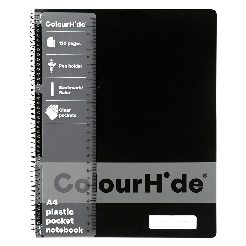 1716902j-colourhide-pocket-notebook-w-ruler-a4-120-pages-black