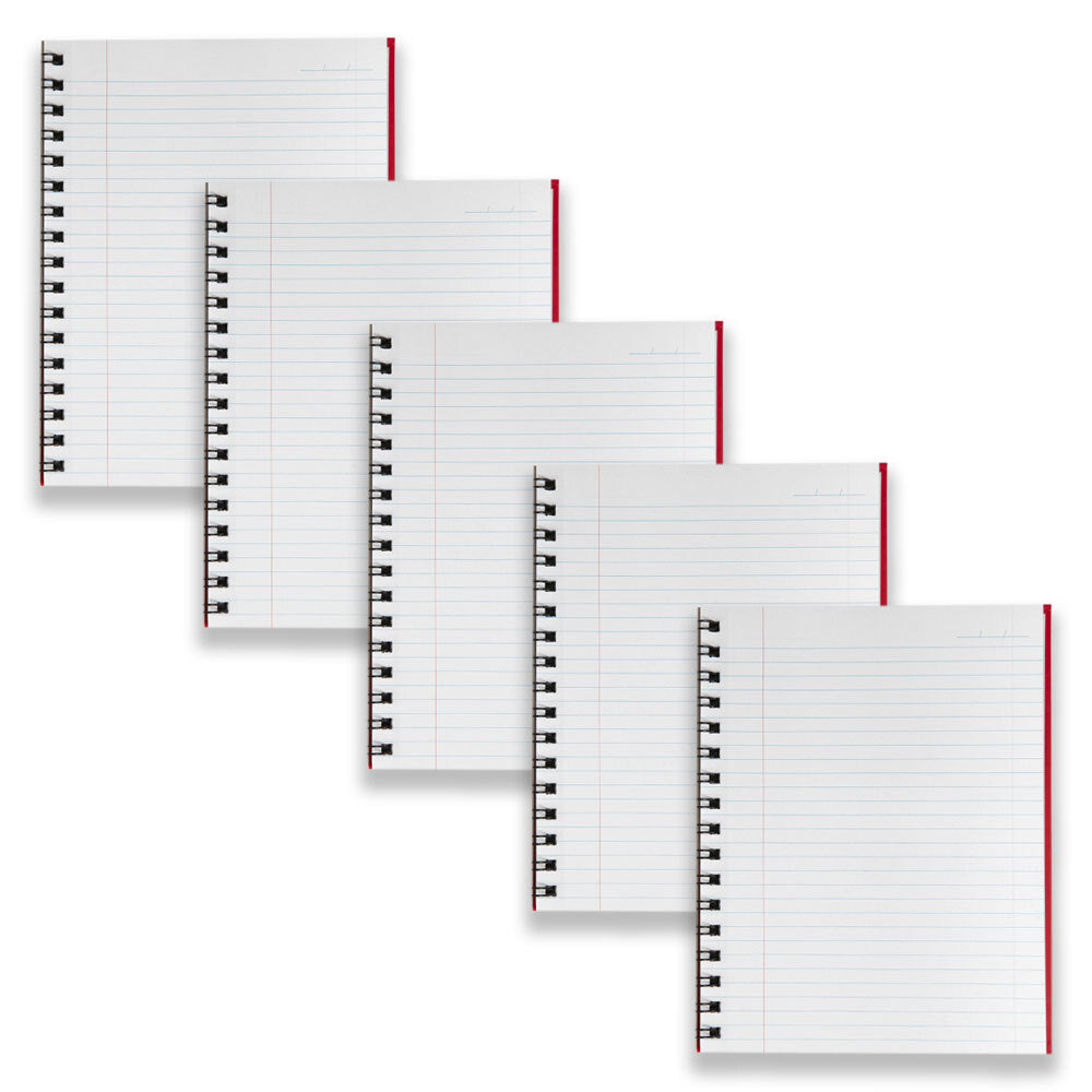 56511r-5pc-spirax-511-hard-cover-notebook-twin-wire-200-pages-red
