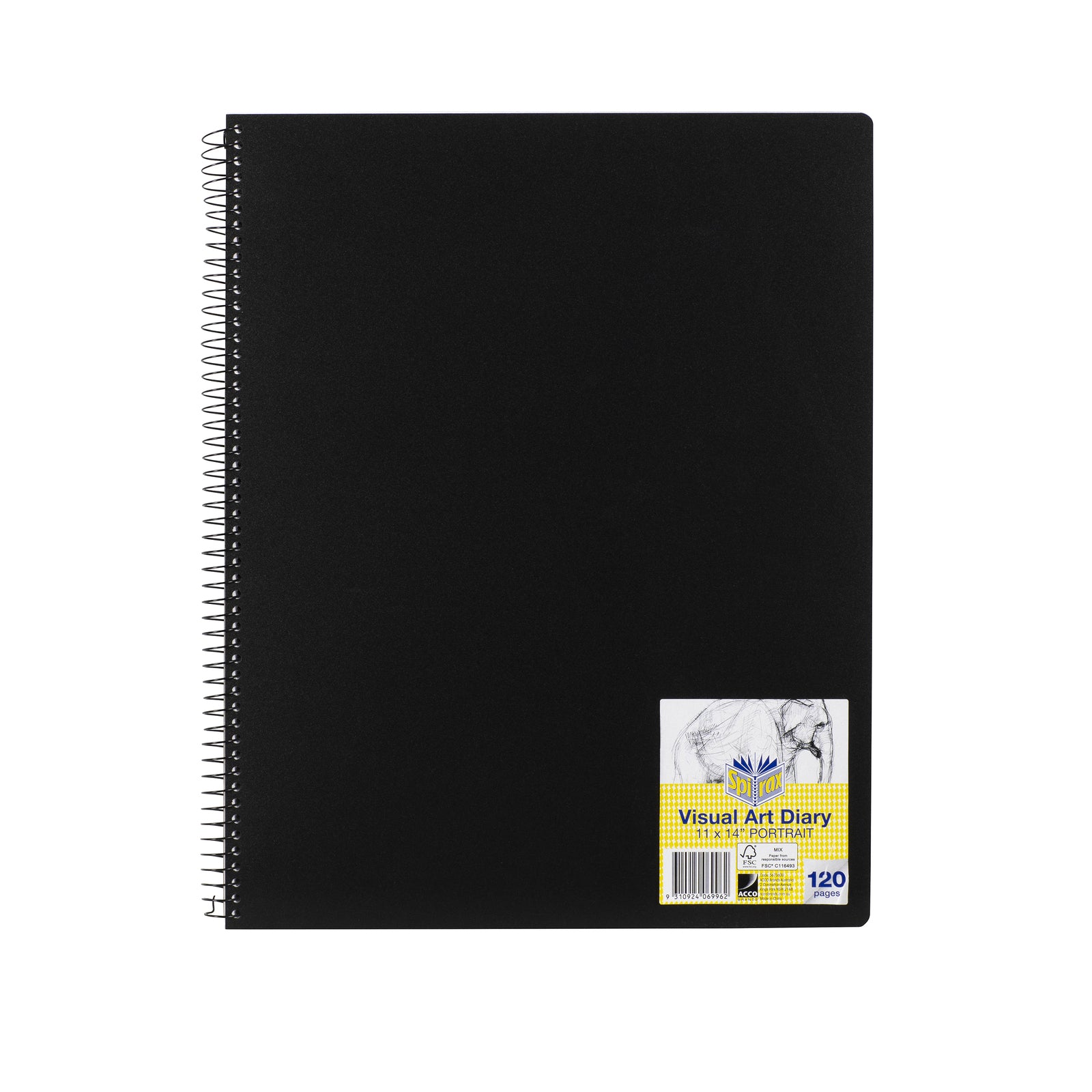 5670600-5pc-spirax-visual-art-diary-writing-drawing-notebook-120-pages