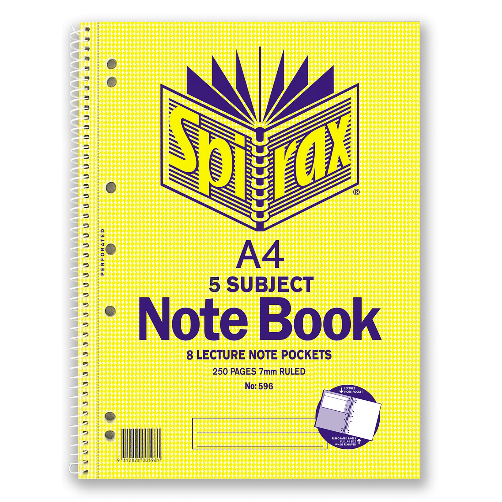 43111-5pc-spirax-596-5-subject-a4-writing-notebook-250-pages