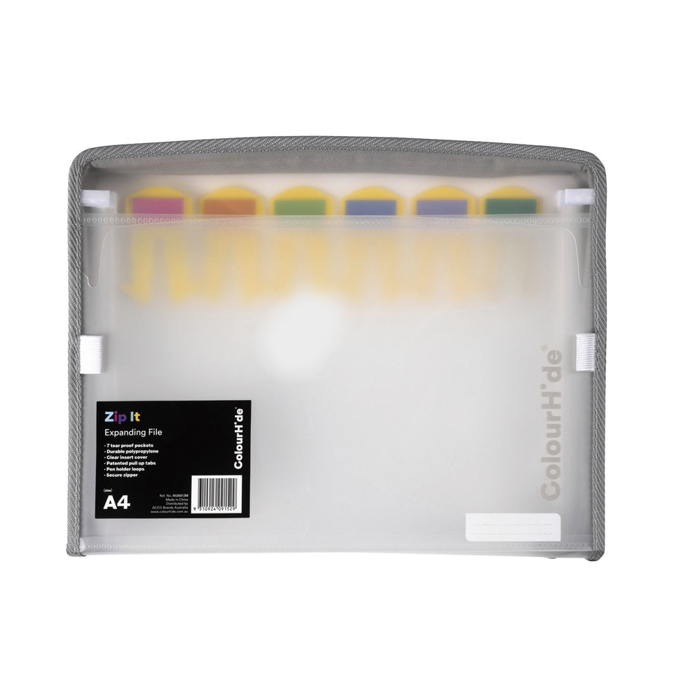 9026012m-colourhide-a4-zip-it-expanding-file-w-pen-holder-loop-clear