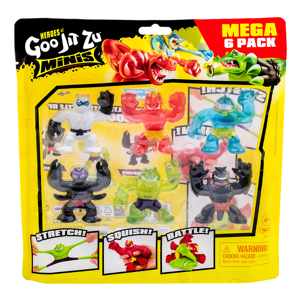 42886-af0-0000-6pc-heroes-of-goo-jit-zu-2-5-minis-mega-stretch-squish-battle-kids-toys-4y