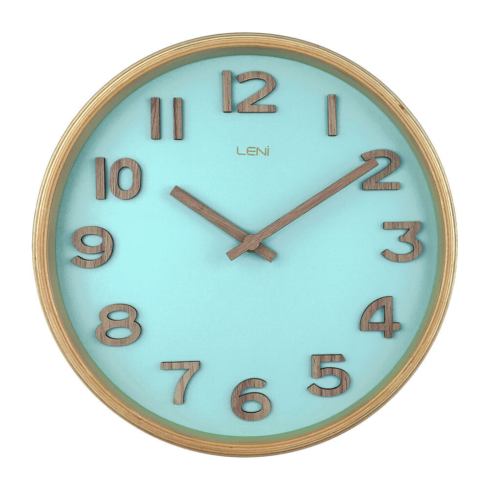 32025tea-leni-tilia-silent-sweeping-home-wall-clock-25-5cm-teal