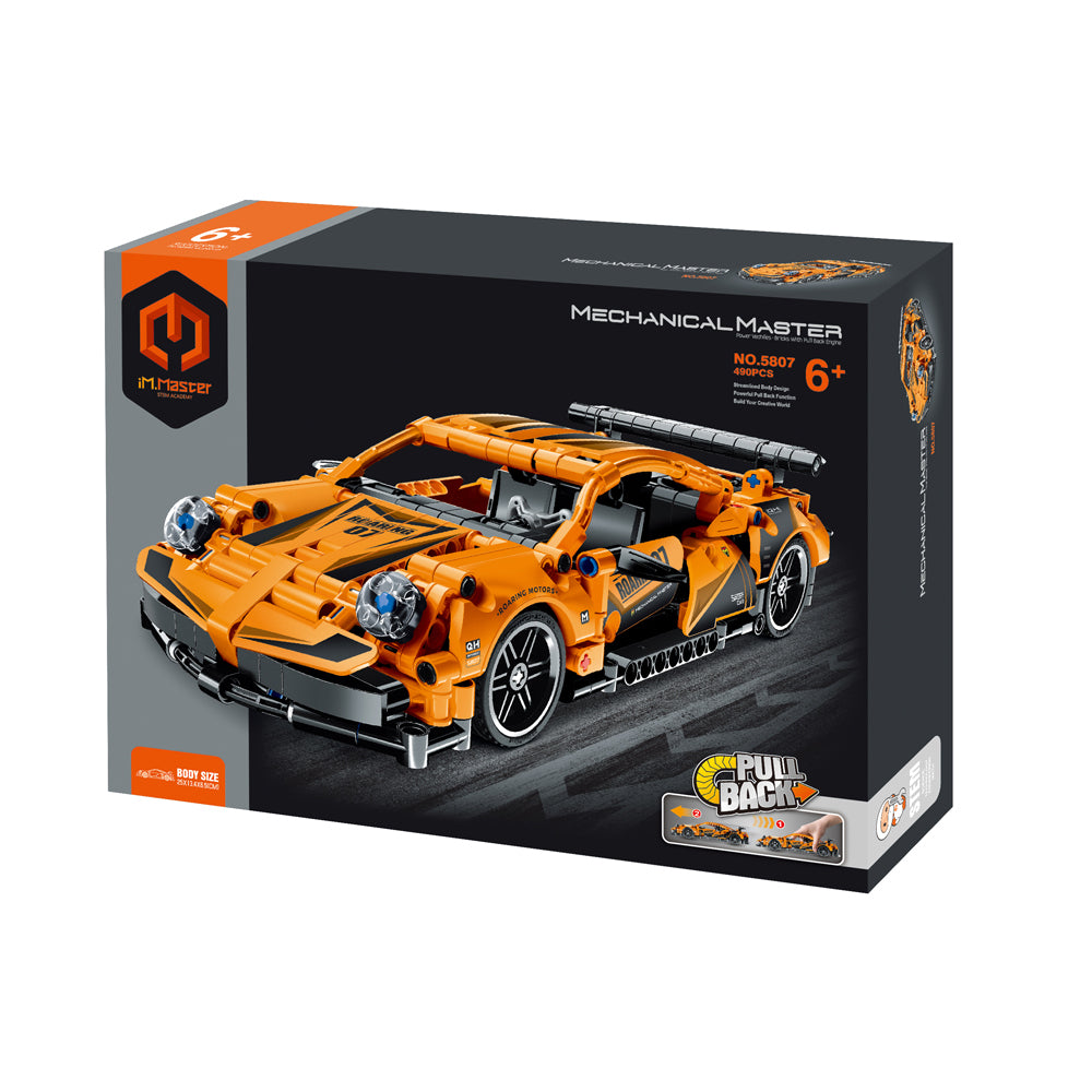 5807-490pc-im-master-pull-back-super-car-building-blocks-kids-toy-kit-orange-6y