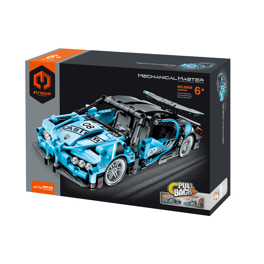 5808-422pc-im-master-pull-back-super-car-building-blocks-kids-toy-kit-blue-6y