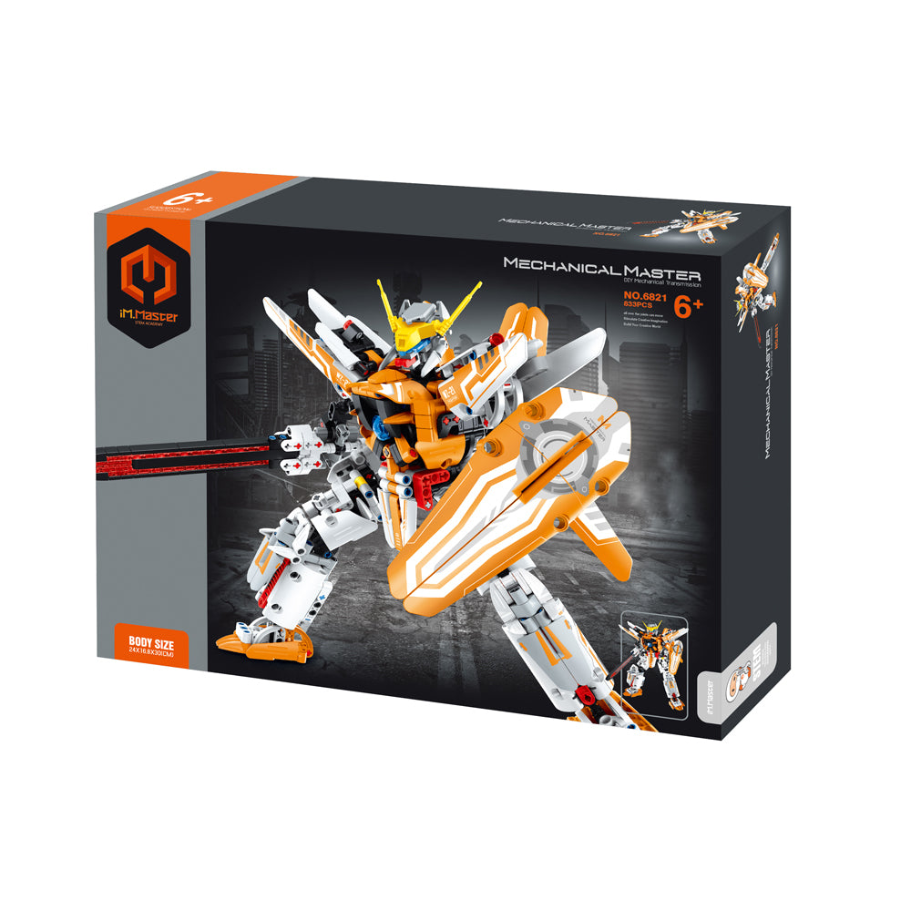 6821-833pc-im-master-mecha-building-blocks-kids-toy-kit-orange-6y