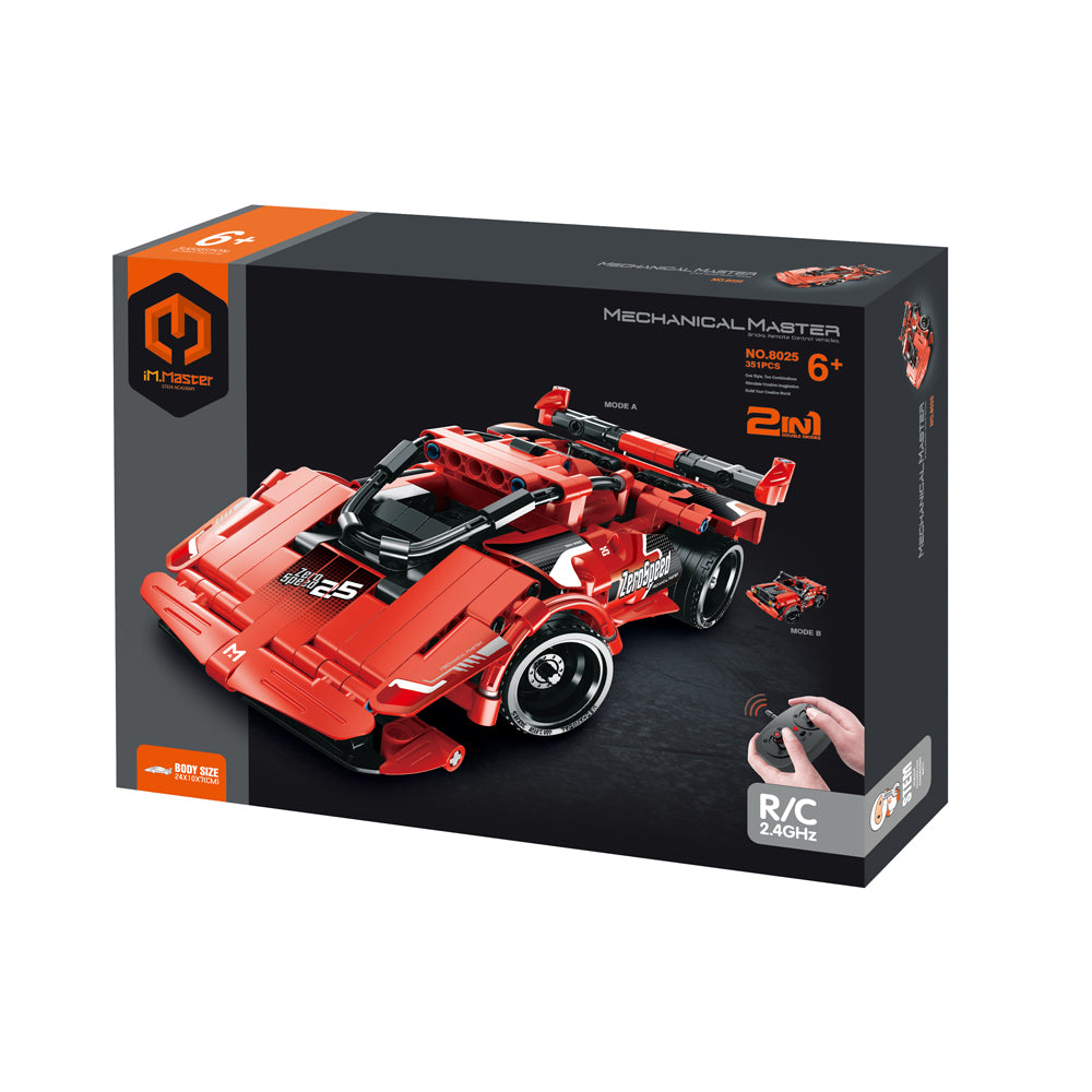 8025-341pc-im-master-2-in-1-rc-super-car-building-blocks-kids-toy-kit-red-6y