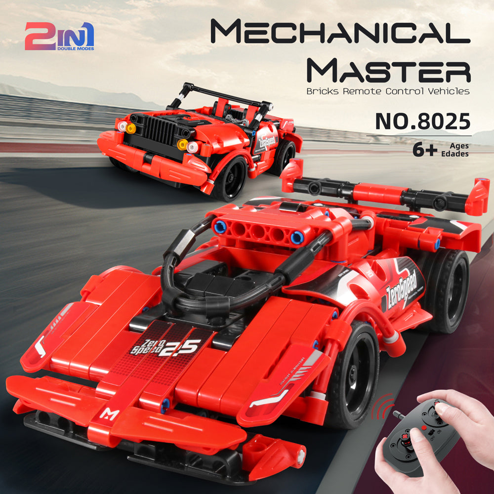 8025-341pc-im-master-2-in-1-rc-super-car-building-blocks-kids-toy-kit-red-6y