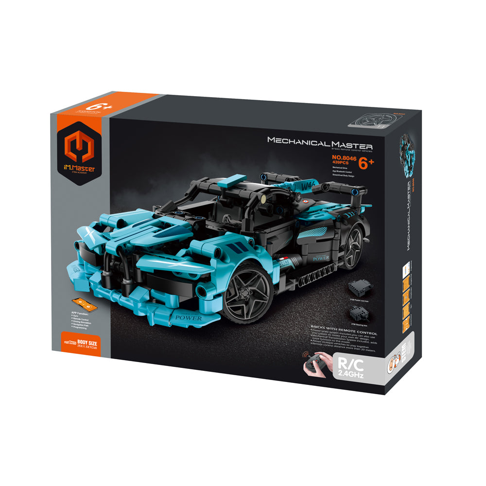 8046-439pc-im-master-rc-app-controlled-super-car-blocks-kids-toy-kit-blue-6y
