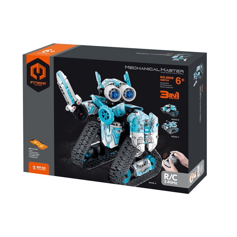 8028-398pc-im-master-3in1-rc-app-controlled-robot-stunt-car-kids-toy-kit-blue-6