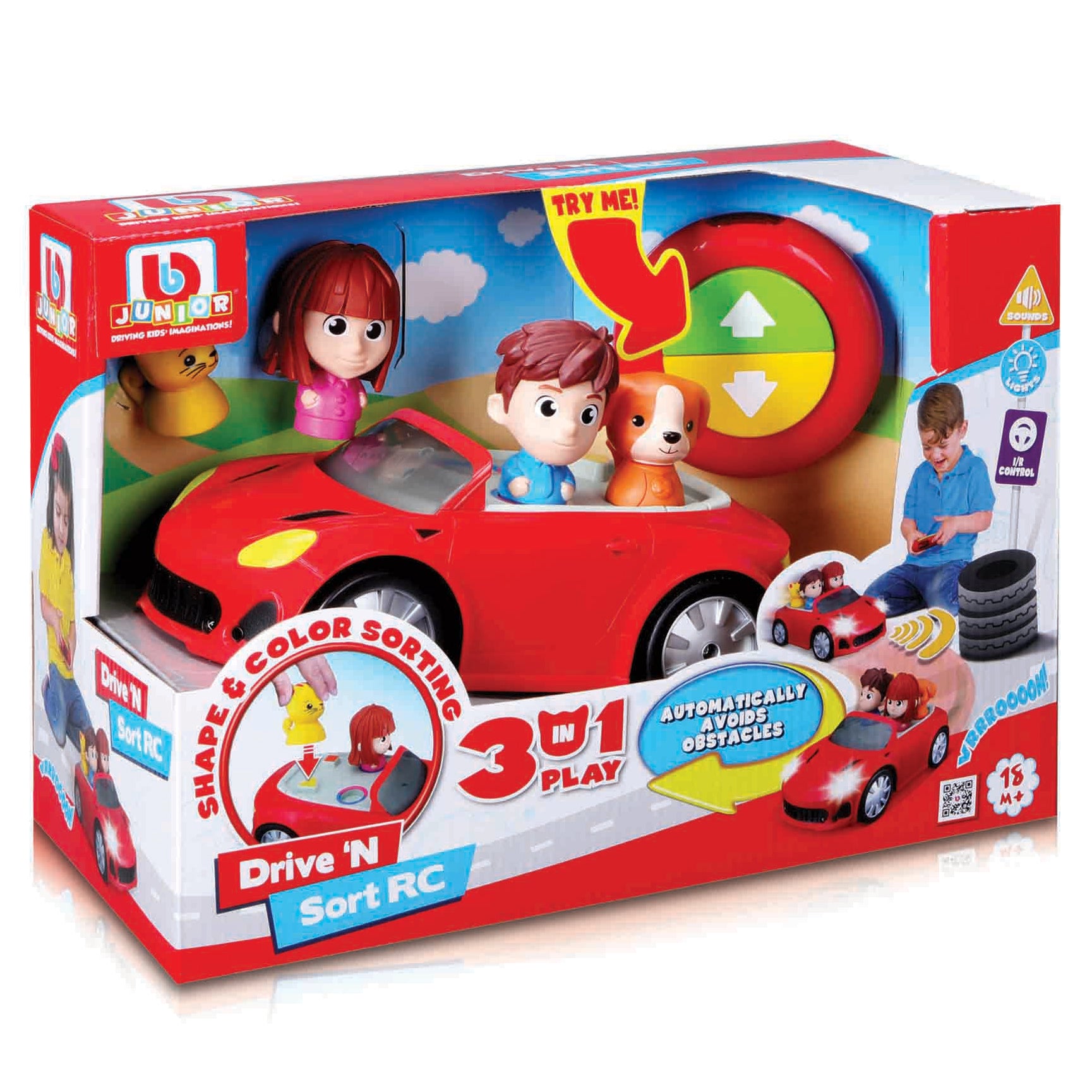 44295002-bburago-drive-sort-rc-car-3-in-1-play-kids-childrens-play-toy-18m