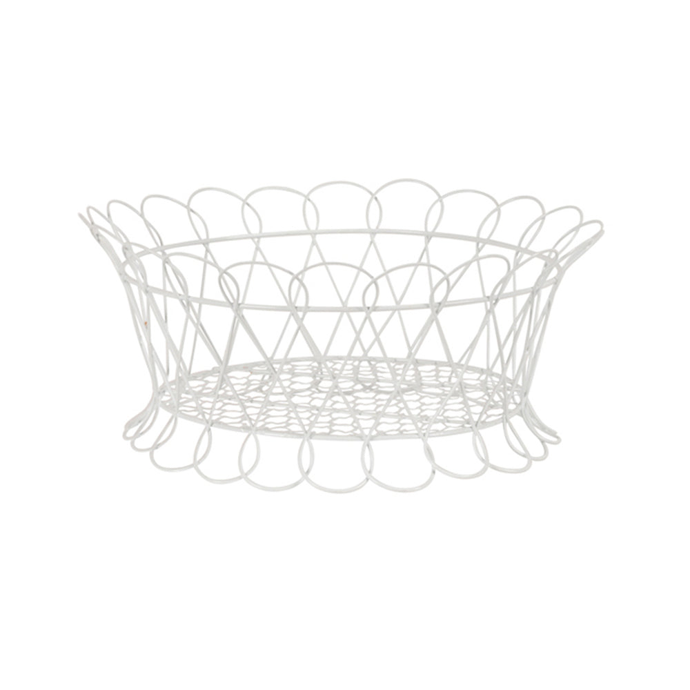26804-metal-wire-basket-35cm-flower-plant-pot-holder-home-decor-white