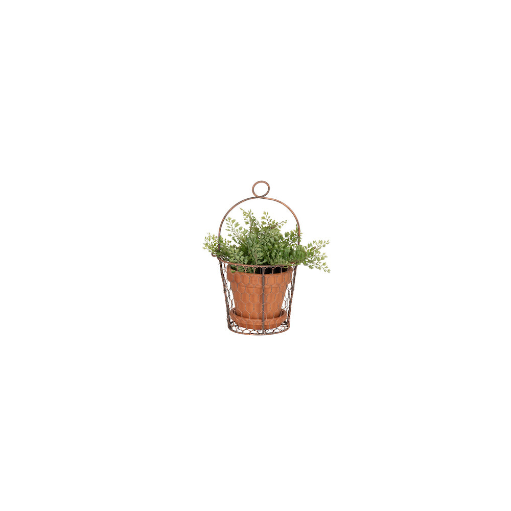 26842-wire-pot-cover-15cm-plant-flower-hanging-holder-w-handle