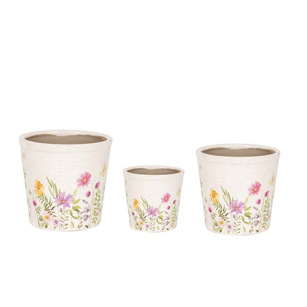 27054-3pc-ceramic-tall-pot-home-garden-plant-container-wildflower