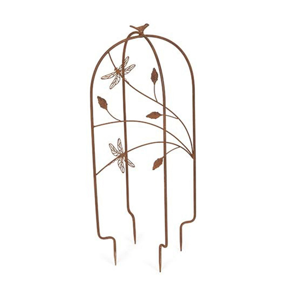 26699-grow-frame-78cm-garden-crawling-plant-support-stand-rust-assorted
