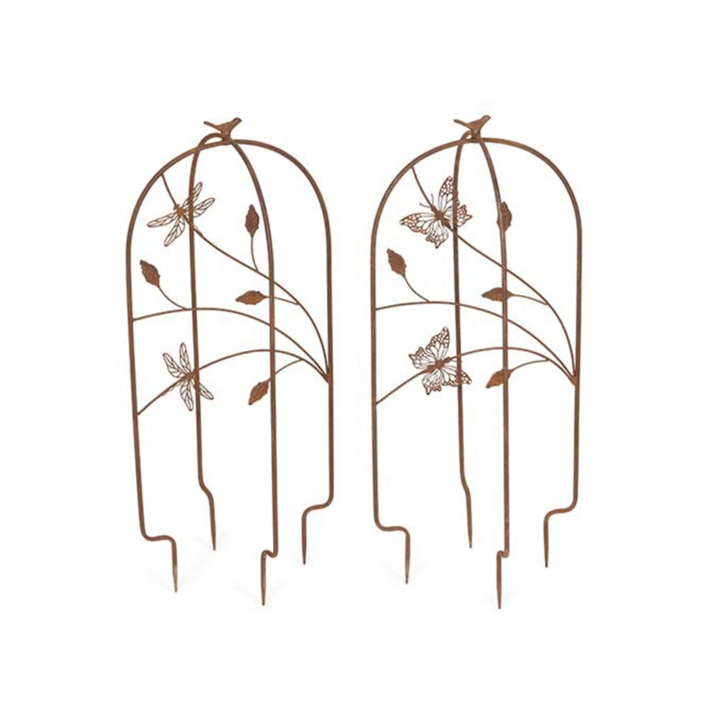 26699-grow-frame-78cm-garden-crawling-plant-support-stand-rust-assorted