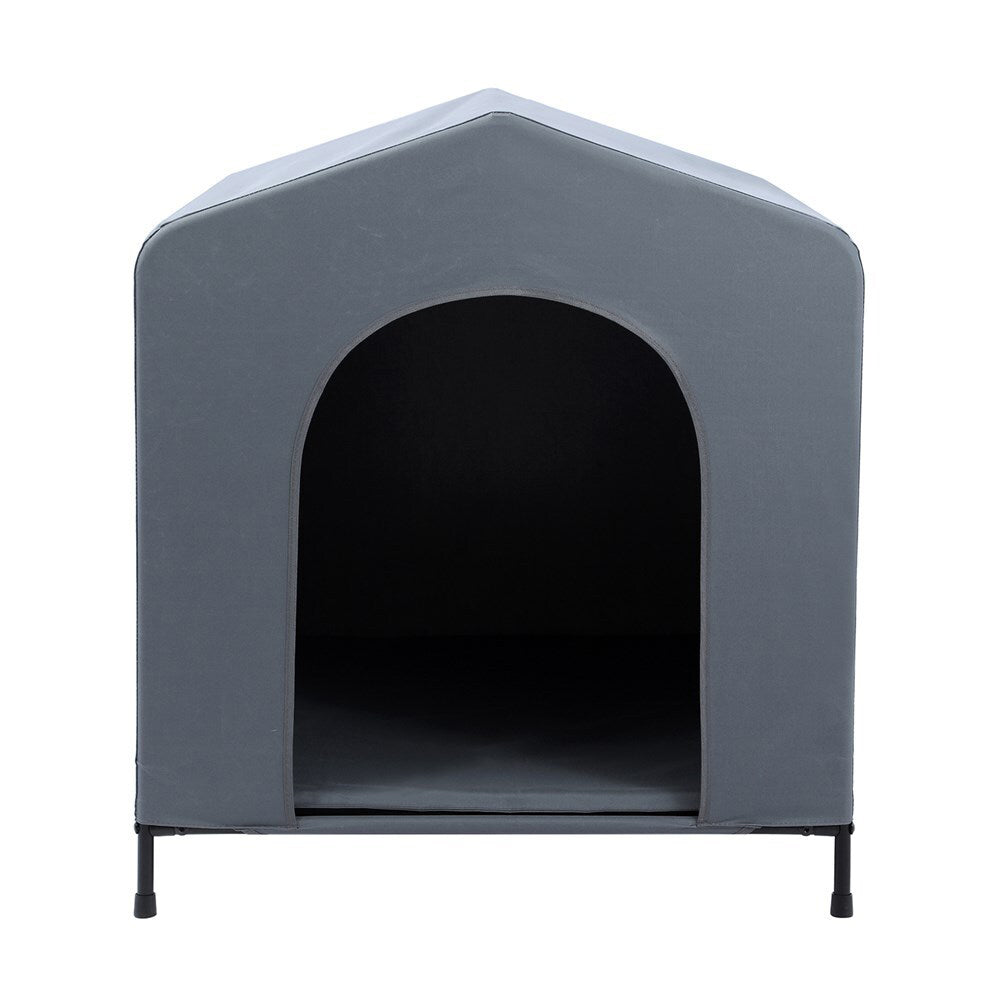 37529-paws-claws-102x93cm-elevated-pet-house-w-cushion-large-grey