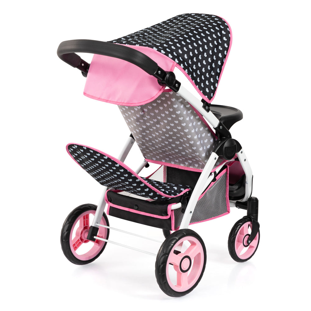 21139460-bayer-twin-star-doll-pram-kids-children-push-pull-toy-3y