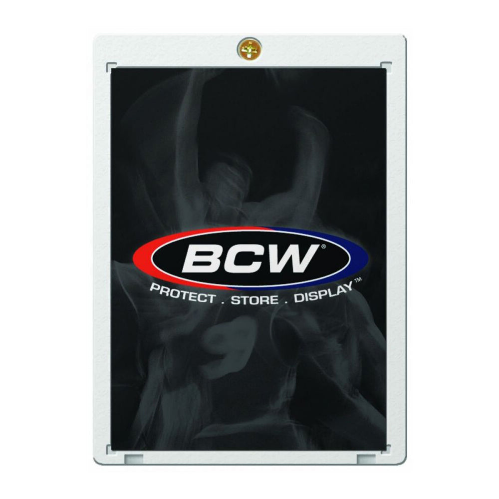 39049-bcw-trading-card-holder-recessed-standard-1-screw-20pt-clear
