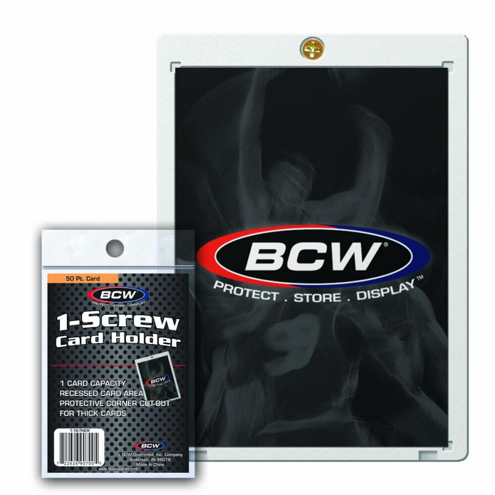 39002-bcw-trading-card-holder-recessed-thick-1-screw-50pt-clear