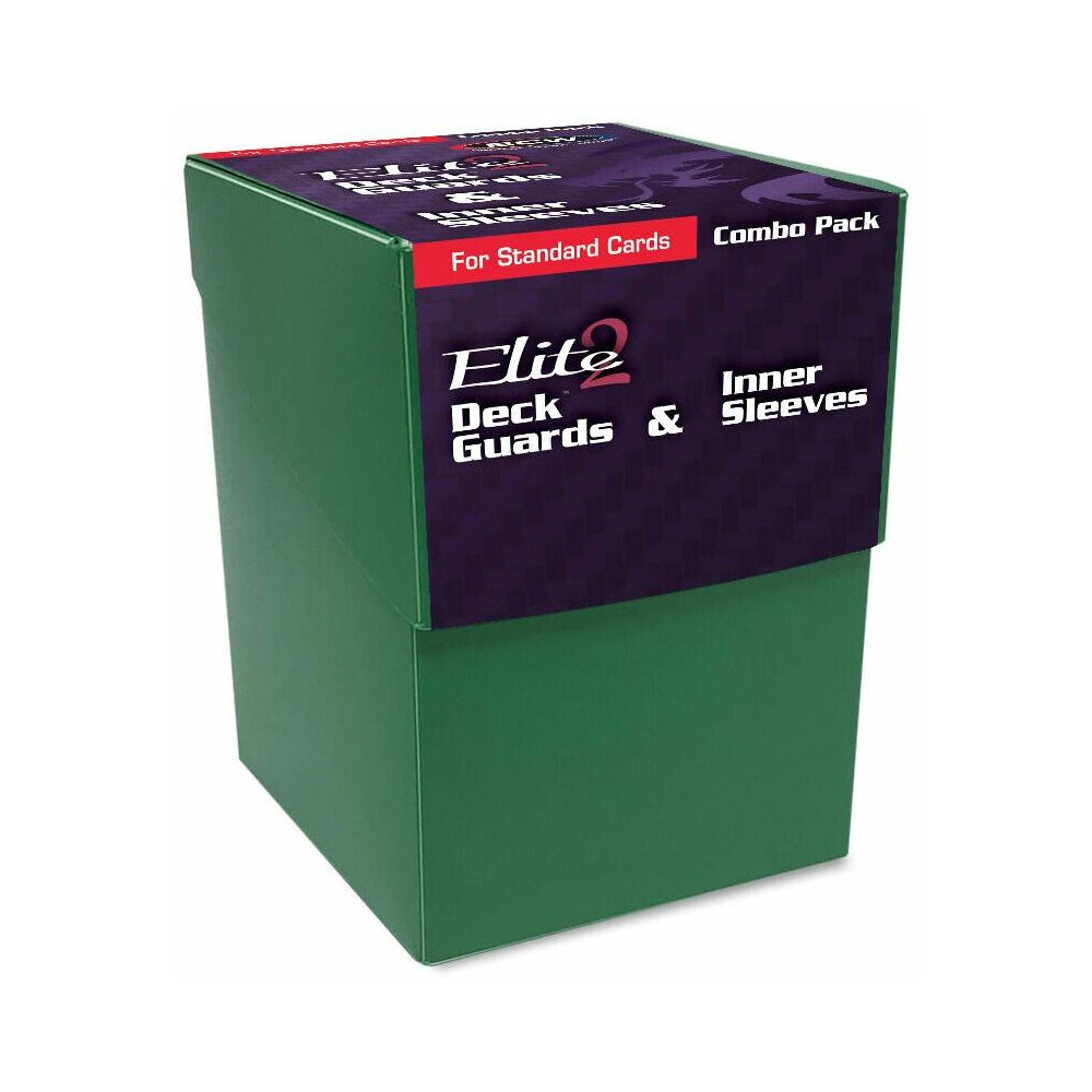BCW Deck Case Box/Protectors/Standard Elite2 Inner Sleeves Glossy Green