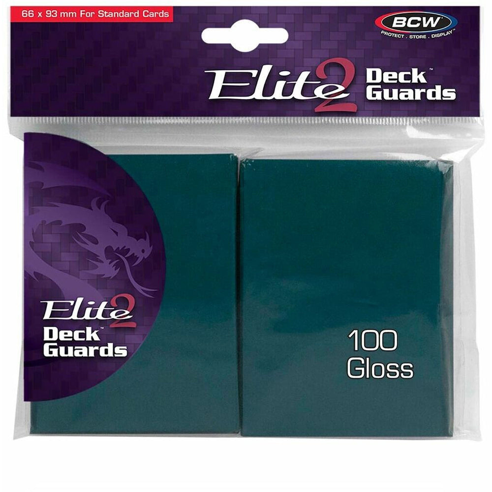 64486-100pc-bcw-deck-protectors-standard-elite2-card-sleeves-66x93mm-glossy-teal