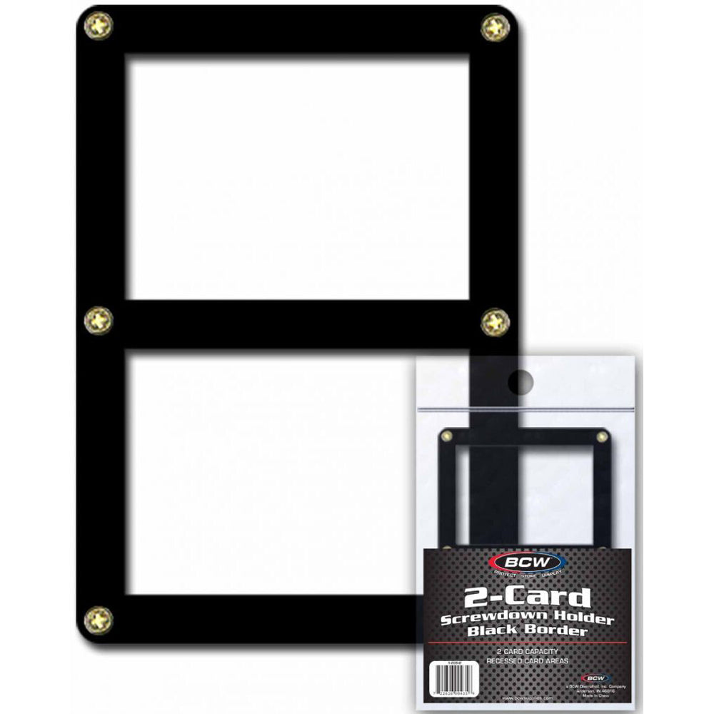 38964-bcw-2-card-screwdown-holder-protector-case-black-border