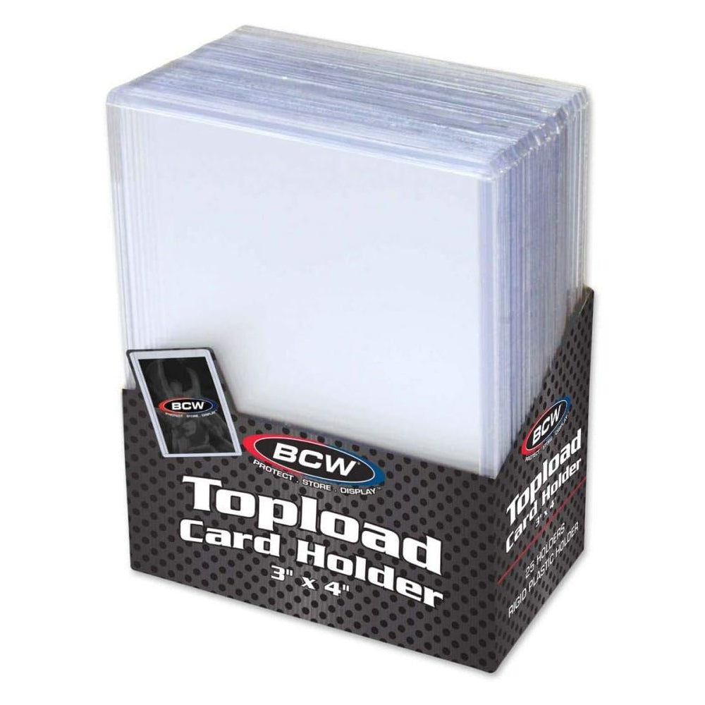 38951-25pc-bcw-toploader-trading-card-holder-20-pt-76x102mm-clear