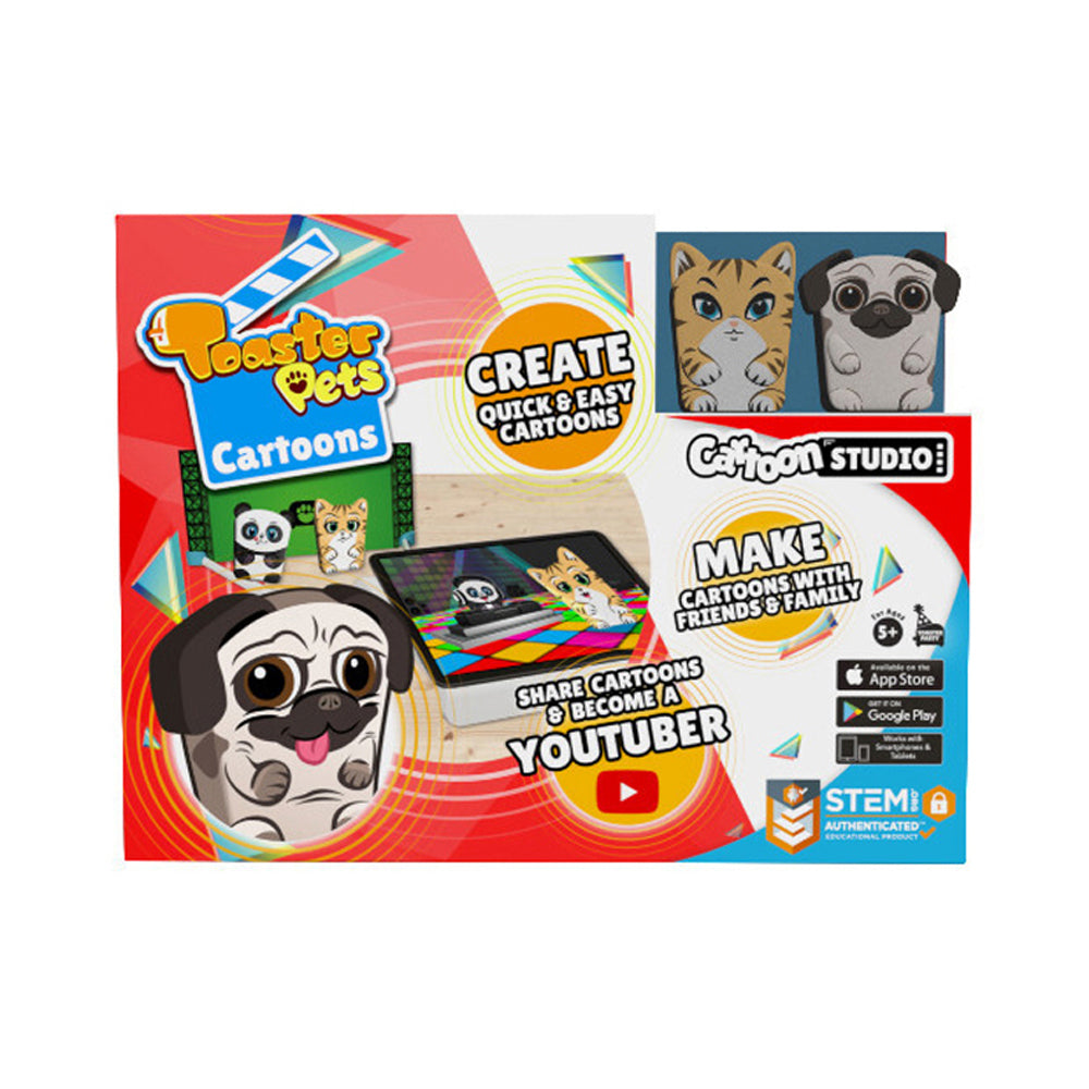 68684-toaster-pets-smart-cartoon-studio-kit-interactive-kids-family-toy-5y