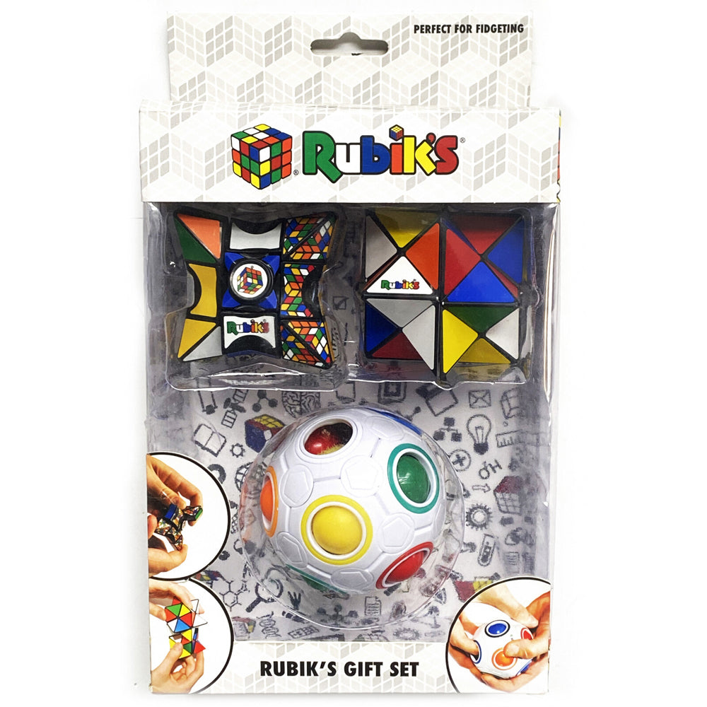 Rubiks Gift Set Rainbow Ball/Magic Star/Spinner Toy 4y+