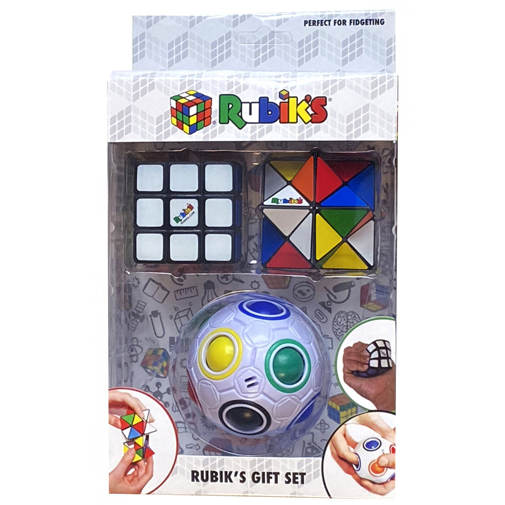 Rubiks Gift Set Rainbow Ball/Squishy Cube/Magic Star Educational Toy 5y+